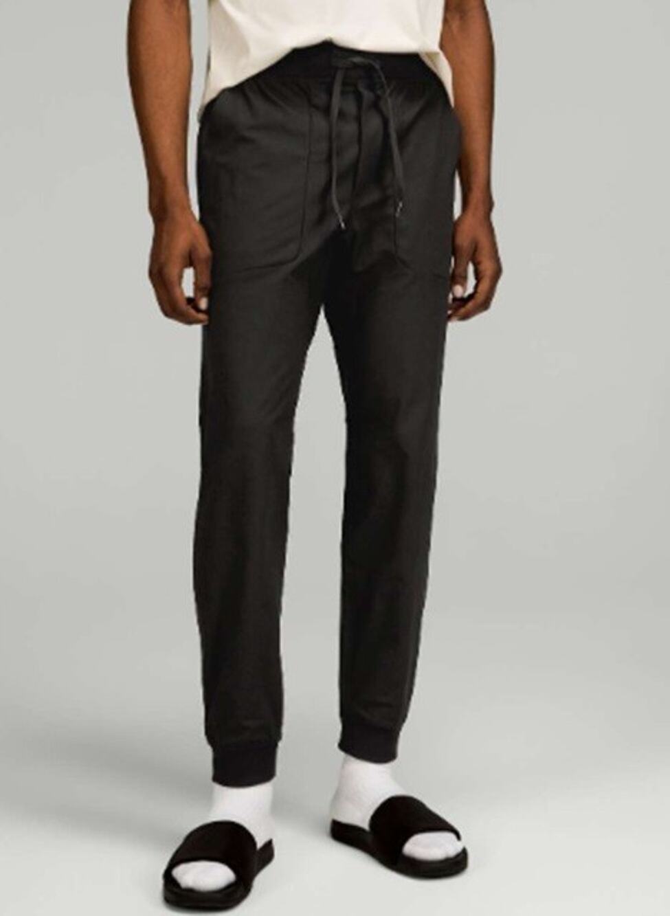 Lululemon Men's Sz L ABC Jogger Warpstreme Performance Black Streetwear